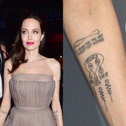 Angelina Jolie's 16 Tattoos & Meanings | Steal Her Style