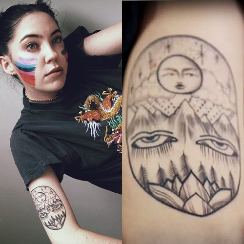  𝕵𝖚𝖘𝖙𝖎𝖓 𝕮𝖆𝖗𝖕𝖊𝖓𝖙𝖊𝖗  on Instagram Sun and moon for Lori  today Thanks blackworkers blackworkersta  Tattoos Hand tattoos  Pretty tattoos