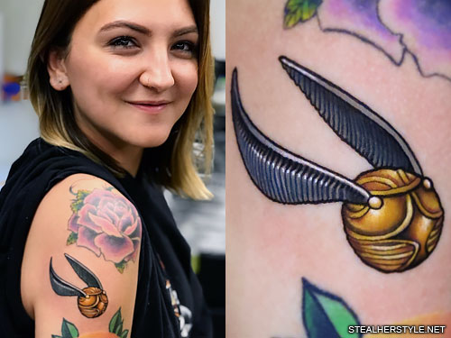 harry potter golden snitch tattoos