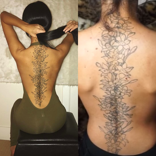 Spine Tattoo Pain Placement  Ideas  Designs