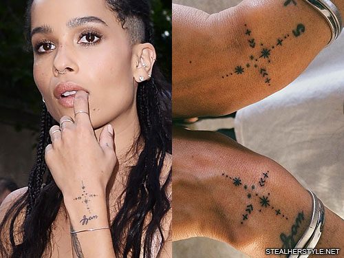 Zoë Kravitzs 55 Tattoos  Meanings  Steal Her Style