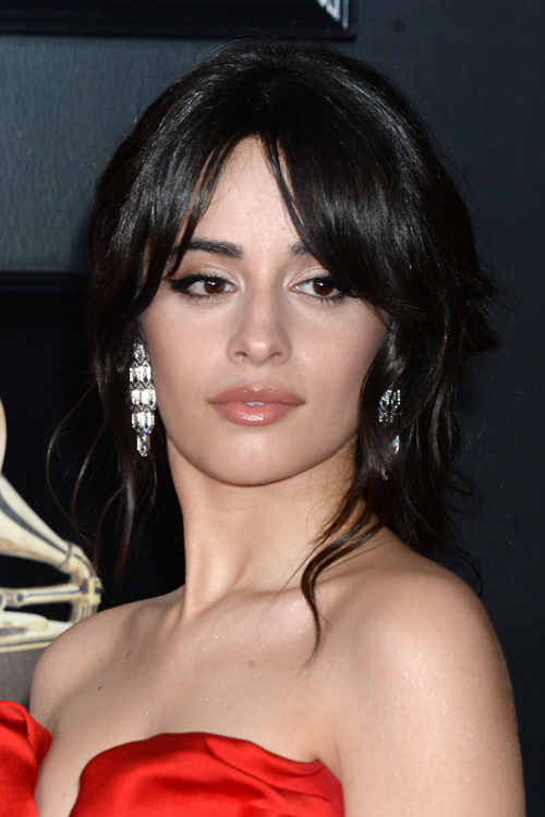 Camila Cabello Wavy Dark Brown Face-Framing Pieces 