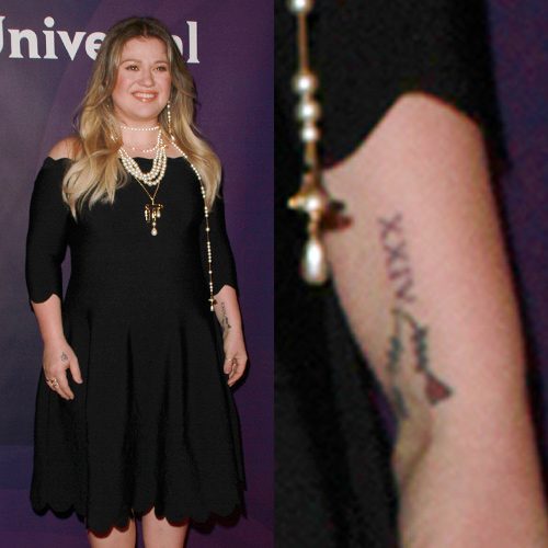 What does kelly clarkson\'s tattoo say