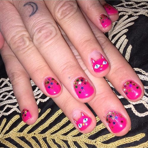 170 Celebrity Hot Pink Nail Polish Photos, Page 2 of 17, Steal Her Style