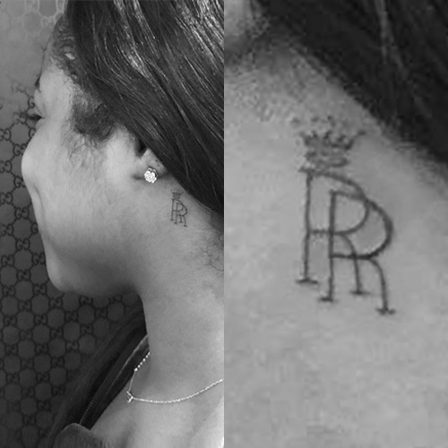 Reginae Carter Initial Behind Ear Tattoo | Steal Her Style
