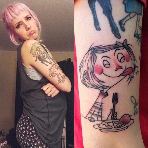Coraline tattoo after a little over a year I think it healed very well  even with most of the white details gone Thoughts  ragedtattoos