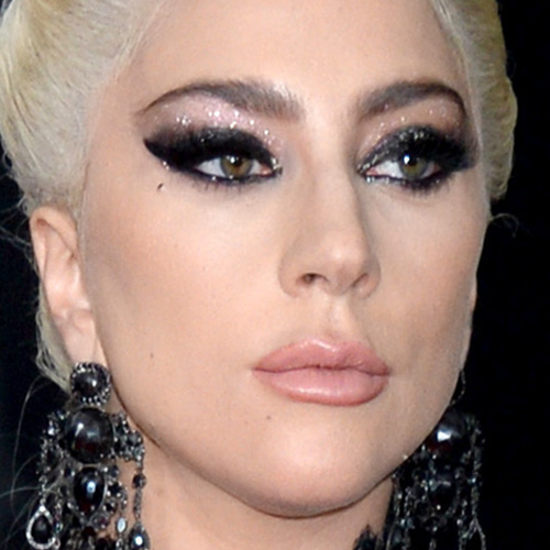 Lady Gaga Makeup: Brown Eyeshadow, Gold Eyeshadow & Red Lipstick ...