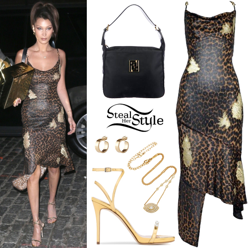 gold leopard dress