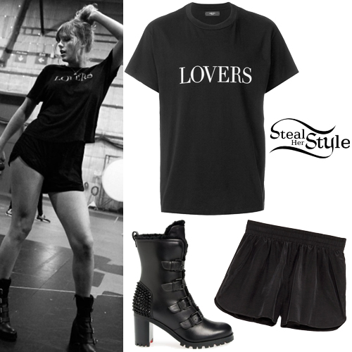 Taylor Swift Lovers T Shirt Buckled Boots Steal Her Style