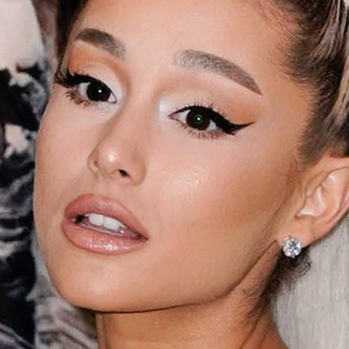 Ariana Grande Makeup: Nude Eyeshadow, Orange Eyeshadow 