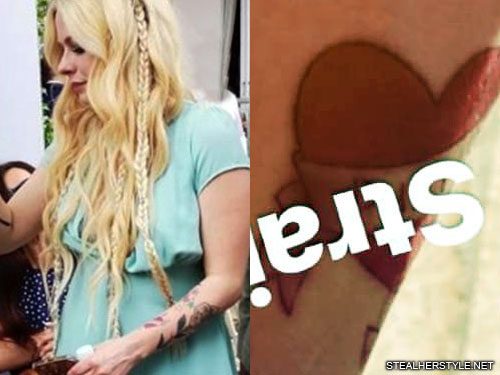 Avril Lavignes Tattoos Meanings Steal Her Style
