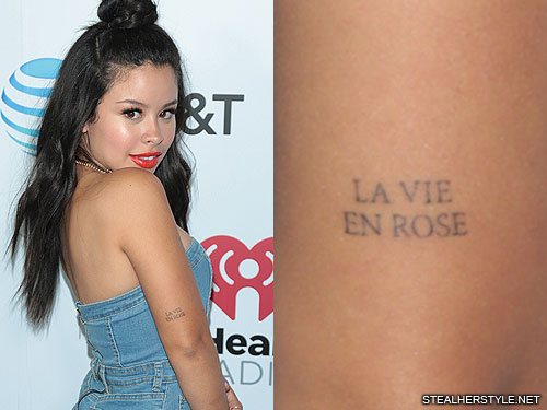 la vie en rose tattoos quotes  Yahoo Image Search Results  Tatuagem de  rosa com nome Tatuagem rosa Tatuagem para vó