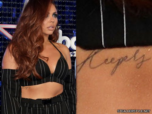 Jesy Nelson meets Little Mix superfan with giant tattoo of her FACE and  CLEAVAGE on his arm  Daily Mail Online