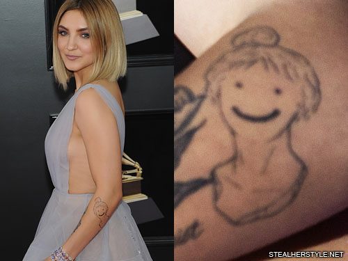 25 Celebrity Smiley Face Tattoos Steal Her Style