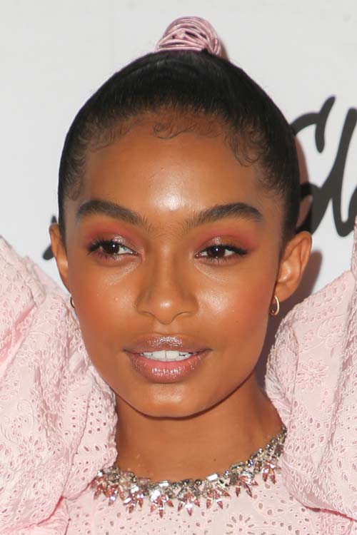 Yara Shahidi Curly Black High Ponytail, Ponytail Hairstyle | Steal Her ...