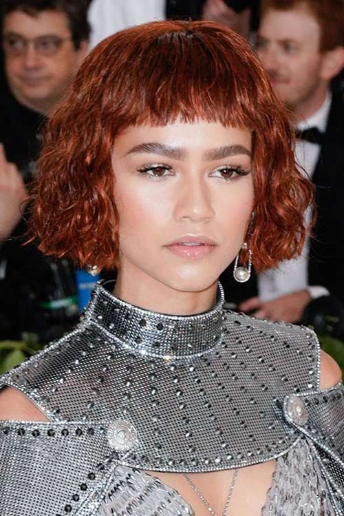 Zendaya Tried Out '70s-Style Shaggy Bangs While Promoting Dune