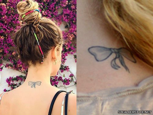 Chiara Ferragni Bow Neck Tattoo | Steal Her Style