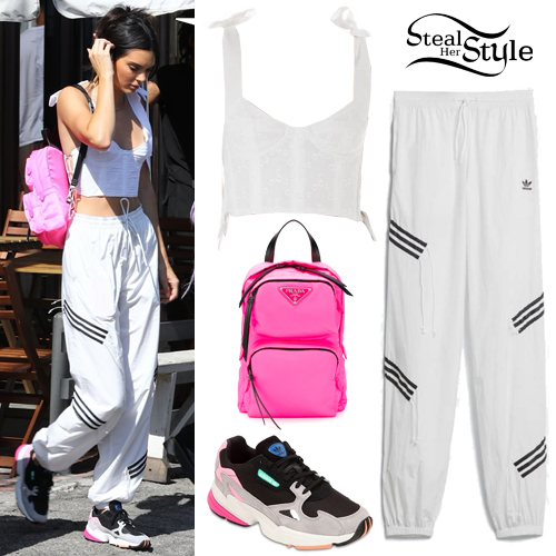 Kendall Jenner: White Crop Top, Track 