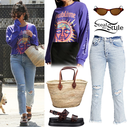 Vanessa Hudgens: 'Sublime' T-Shirt, Cropped Jeans | Steal Her Style