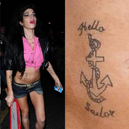 Amy Winehouse me and those tattoos Ill never do that pinup image on  anyone else  Amy Winehouse  The Guardian