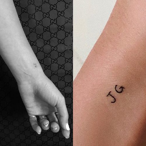 153 Celebrity Initial Tattoos  Steal Her Style