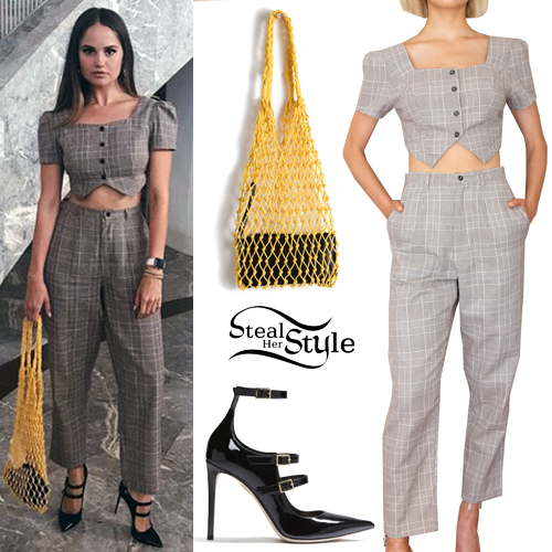 Debby Ryan: and Style Crop Top Steal | Pants Plaid Her