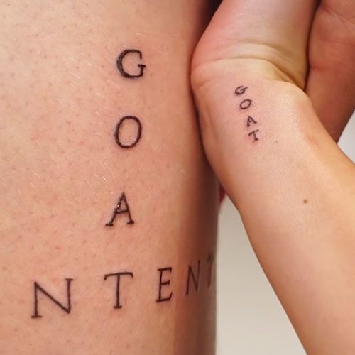 Erika Costell & Jake Paul's Matching GOAT Tattoos | Steal ...