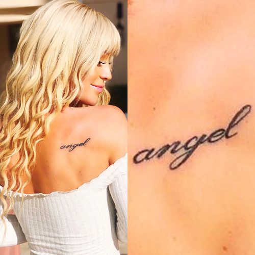 Angelina Jolies tattoos and the sweet meanings behind them  HELLO