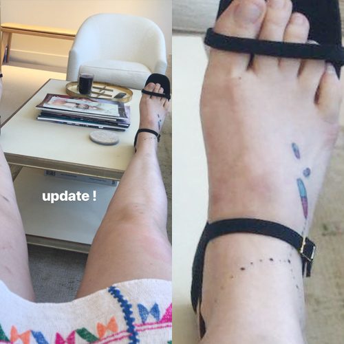 Renee Olstead Cross Jewelry Rosary Foot Tattoo  Steal Her Style