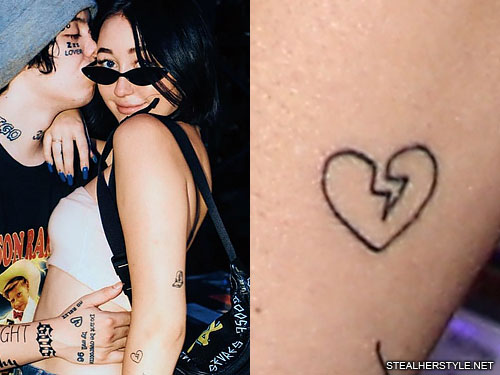 Noah Cyrus Broken Heart Forearm Tattoo  Steal Her Style
