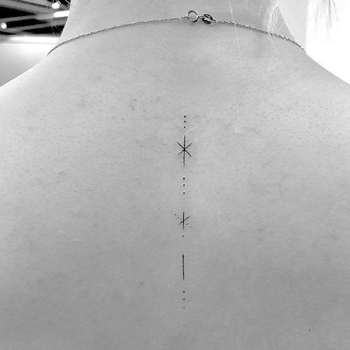 Shining North Stars Temporary Tattoo  Set of 3  Tatteco