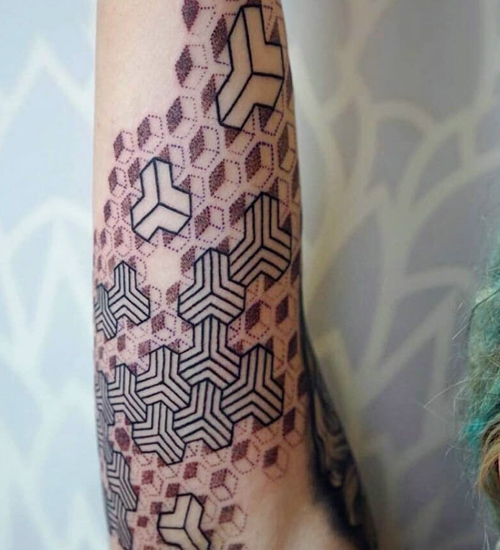 https://www.youtube.com/watch?v=jOuFJZfAmII | Hexagon tattoo, Sleeve tattoos,  Tattoo pattern