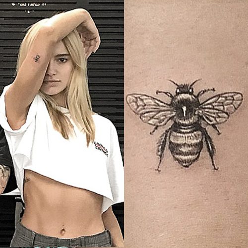 12 Celebrity Bee Tattoos | Steal Her Style