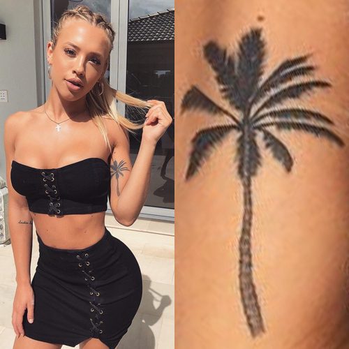 small palm tree and beach tattoo｜TikTok Search