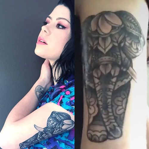 Tribal Elephant Tattoo - Semi Permanent – Simply Inked