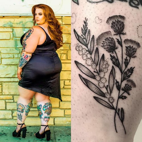 186 Celebrity Flower Tattoos | Steal Her Style