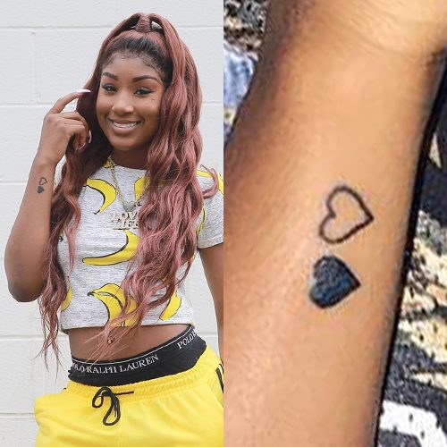 Daysha Taylor Heart Wrist Tattoo  Steal Her Style
