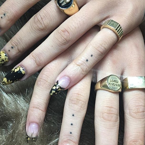 Wolftyla Dots Knuckle Tattoo | Steal Her Style