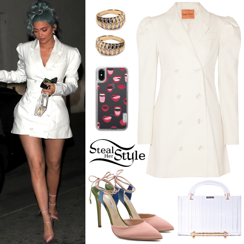 white blazer style dress