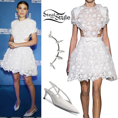 Millie Bobby Brown Embraces Romantic Lace Details With 5-Inch Heels – Rvce  News