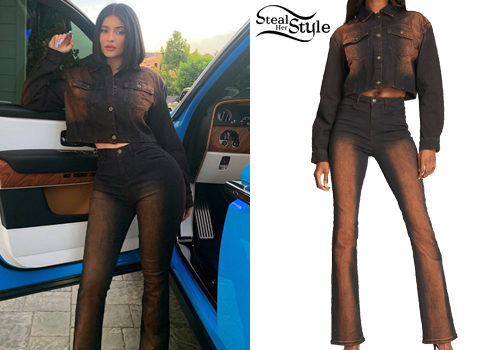 Kylie Jenner Washed Denim Jacket And Jeans Steal Her Style