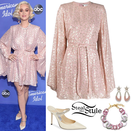 Katy Perry: Pink Mini Dress, Pointed 