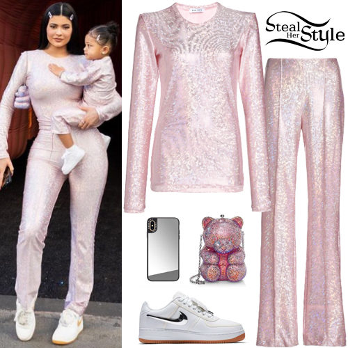Kylie Jenner: Glittered Top and Pants