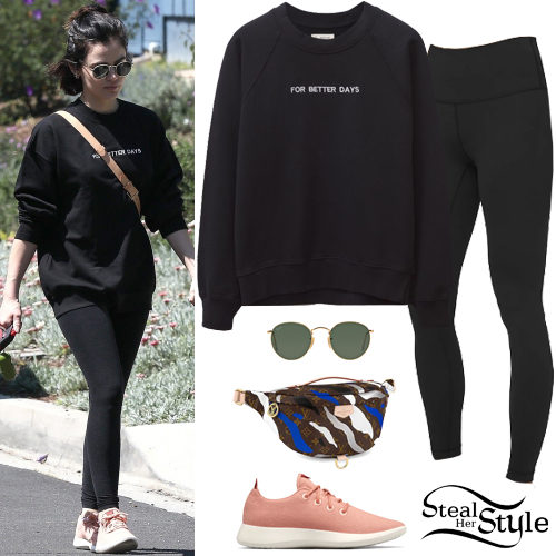 Gigi Hadid's Sweater, Leggings and Silver Sneakers Look for Less