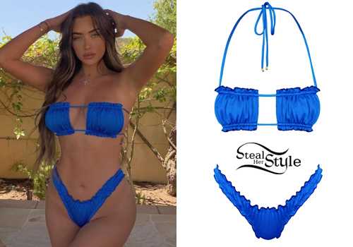 Anastasia Karanikolaou Blue Bikini Steal Her Style