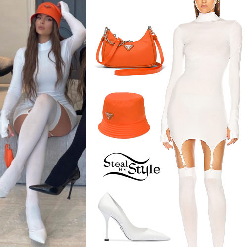 Kylie Jenner: White Mini Dress and Pumps | Steal Her Style