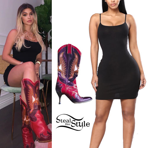 Kendall Jenner's Slip Dress and Cowboy Boots Look for Less