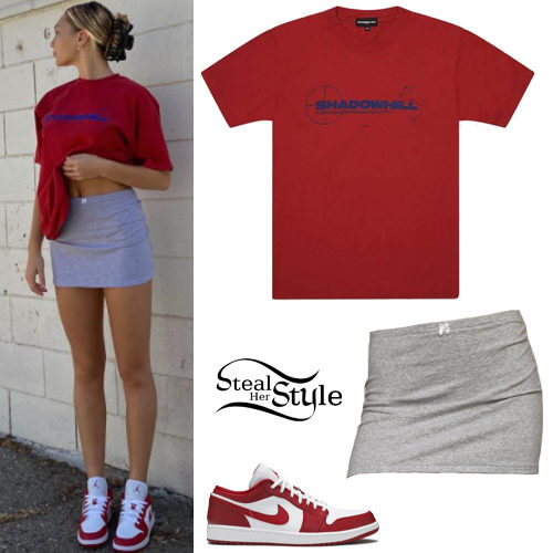 red and black jordan outfit