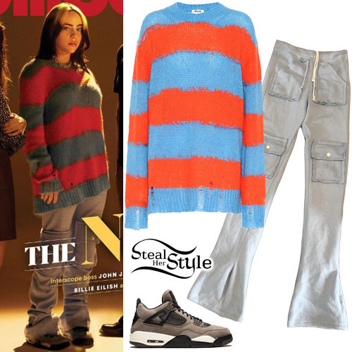 Billie Eilish Clothes Outfits Steal Her Style - brown red orange striped sweater roblox