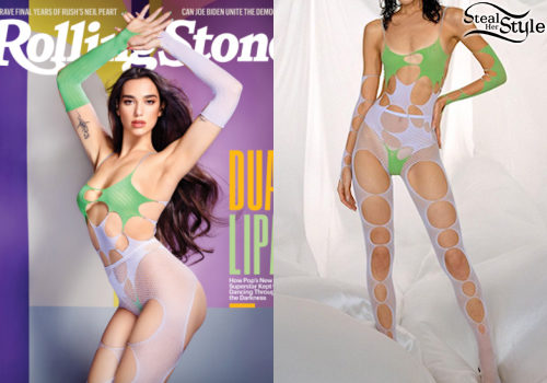 ❦ on X: dua lipa in rui zhou ss21 bodysuit for the february issue of  rolling stones  / X